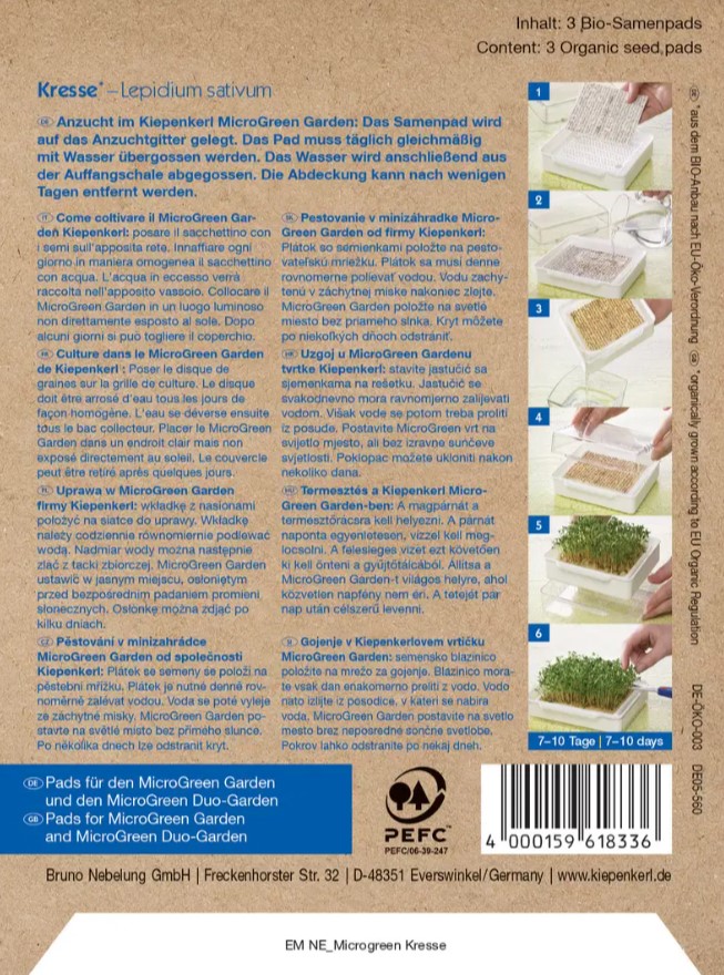 Microgreen Pads Kresse - Produktbild 2