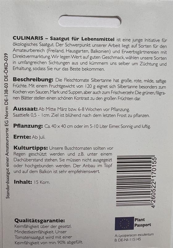 Bio Tomate Busch Silbertanne - Produktbild 2