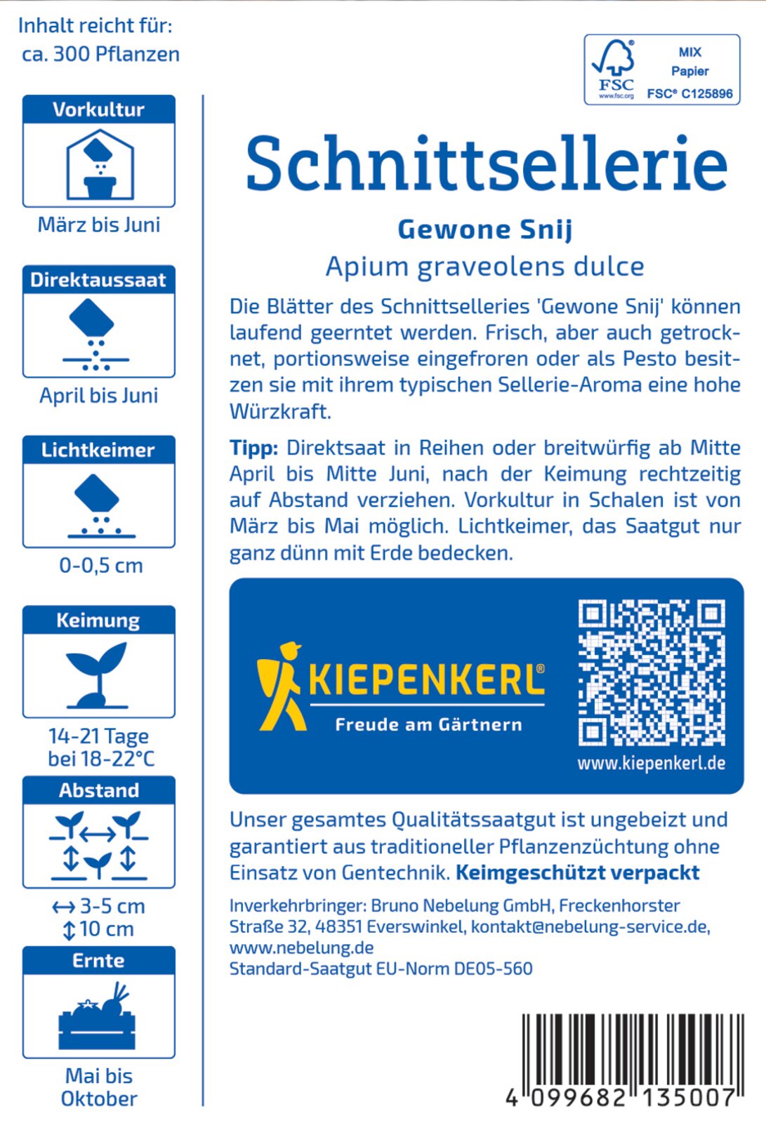Schnittsellerie Gewone Snij - Produktbild 2
