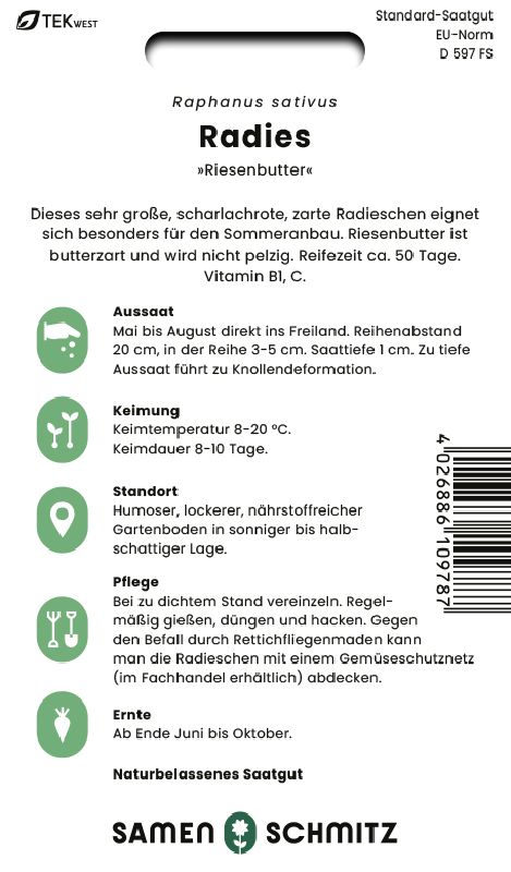 Radies Riesenbutter - Produktbild 2