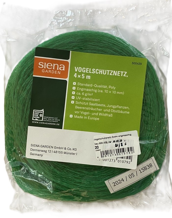 Siena Garden, Standard Vogelschutznetz 5x4m