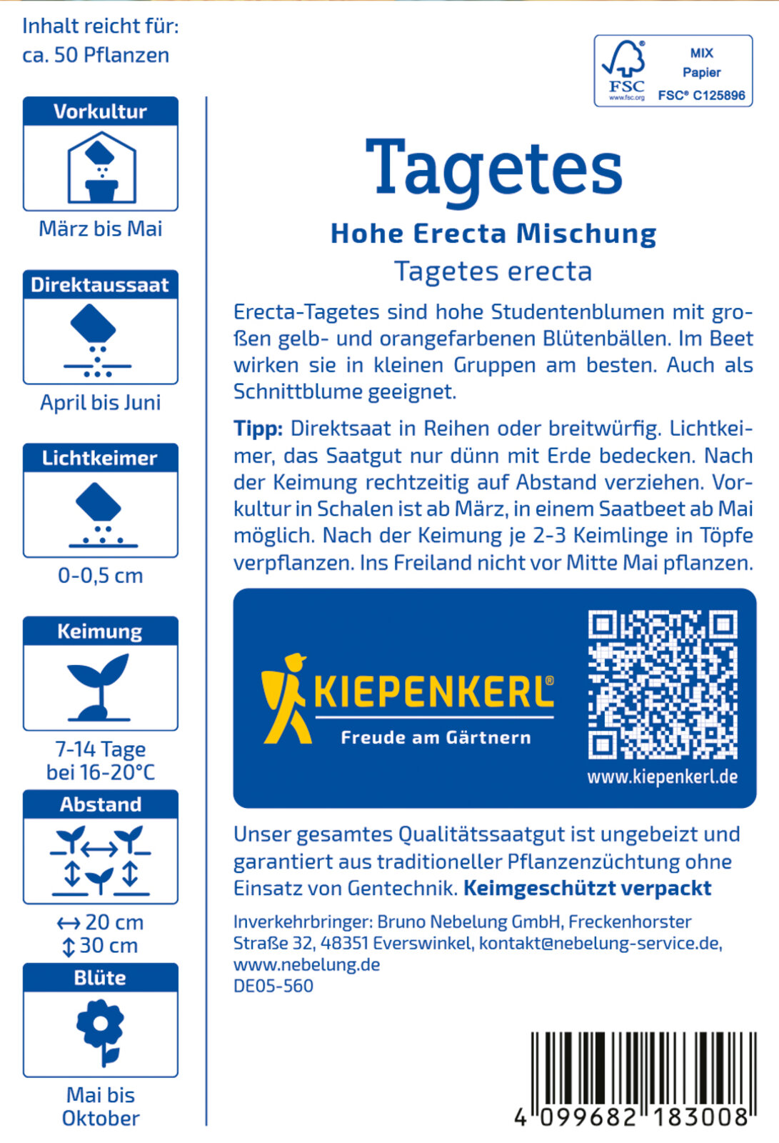 Tagetes erecta, Riesen Perfekta, Mischg. - Produktbild 2