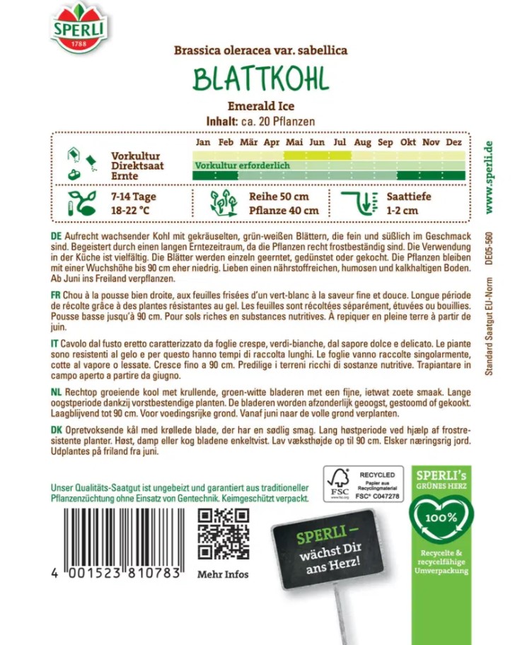 Blattkohl Emerald Ice - Produktbild 2