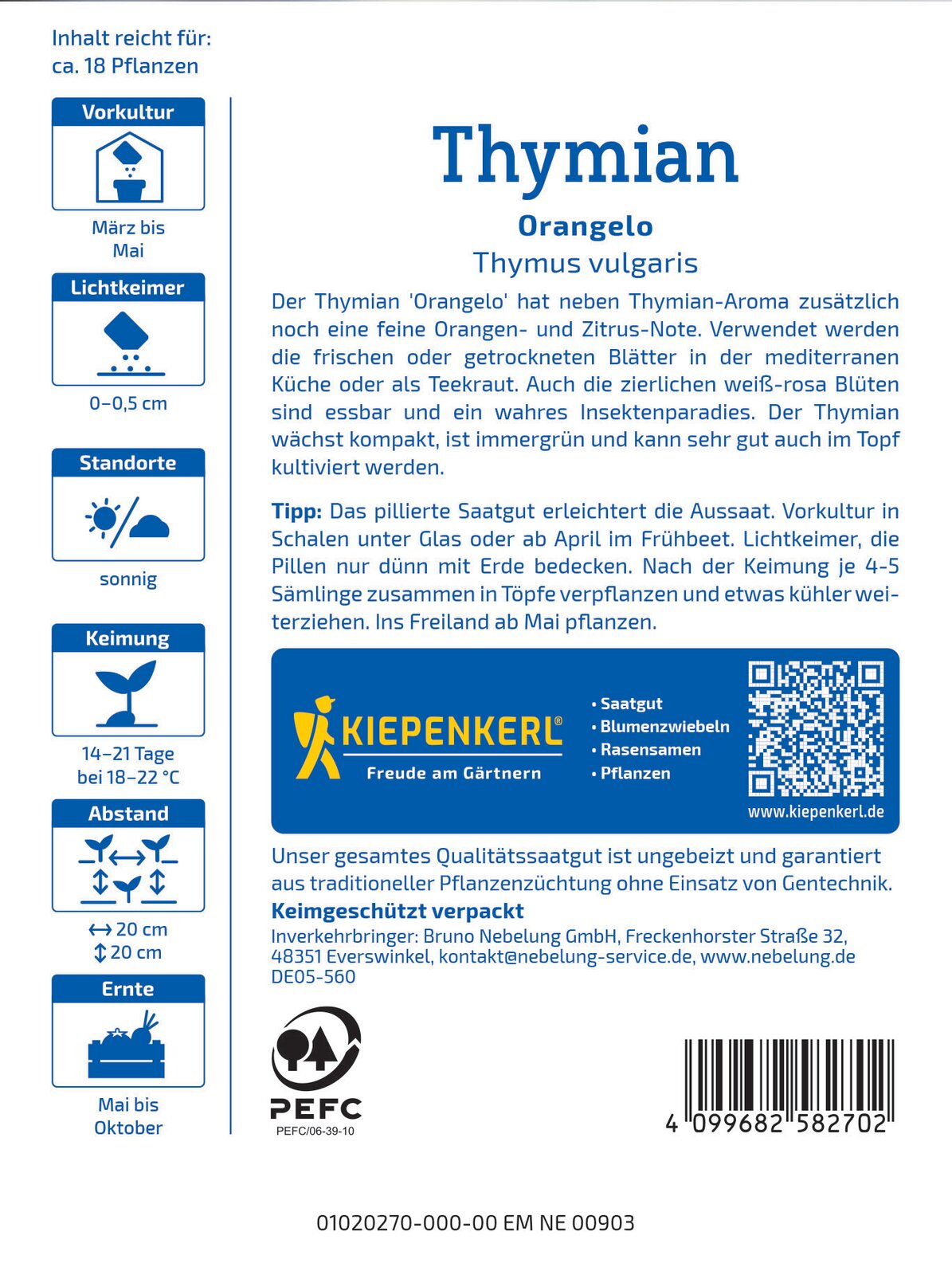 Thymian Orangelo Pillensaat - Produktbild 2