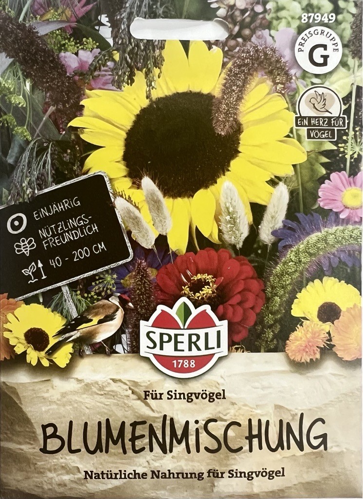 Blumenmischung für Singvögel