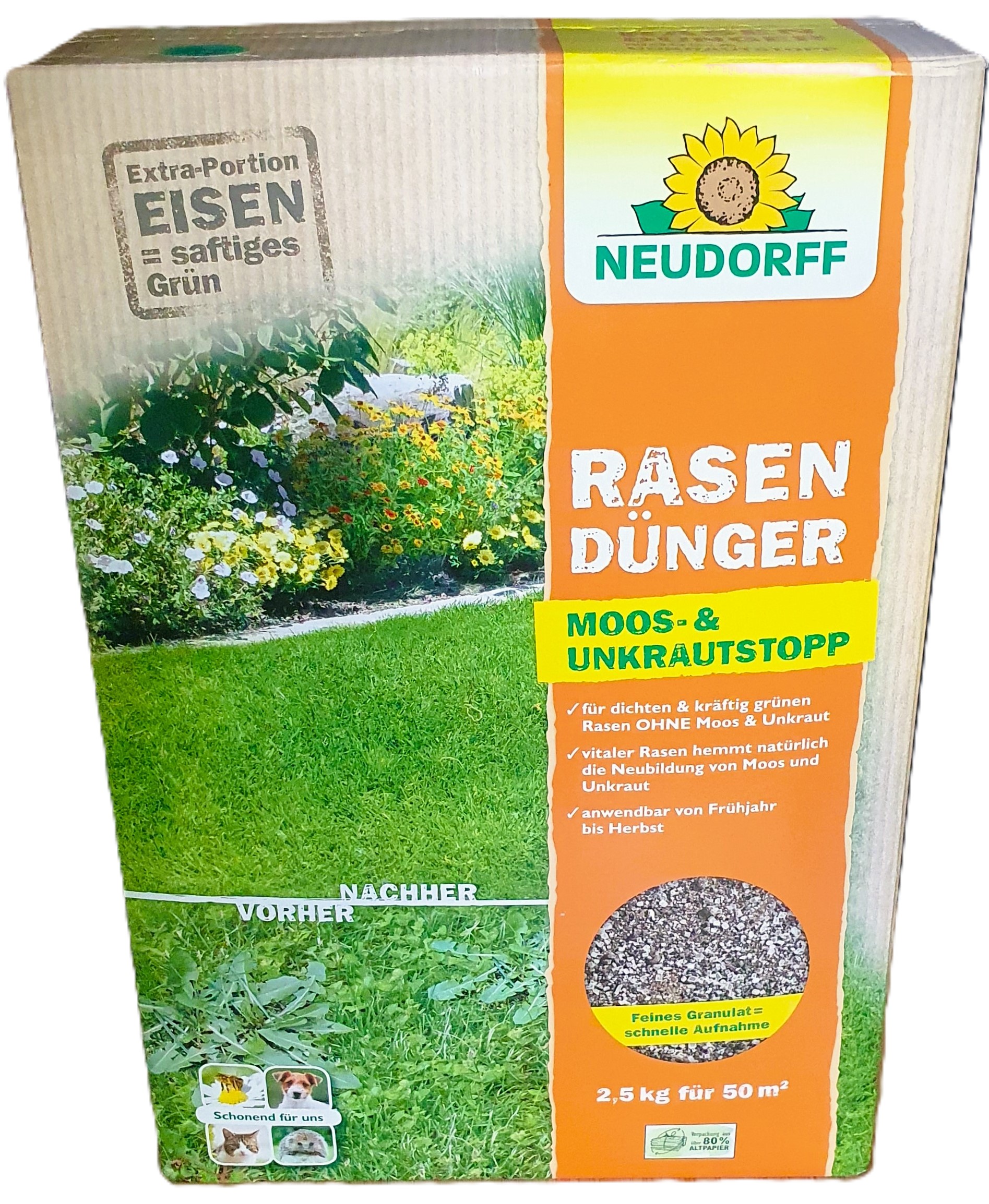 Neudorff Rasendünger Moos & Unkraut Stopp
