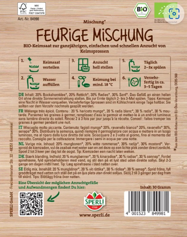 Keimsprossen Feurige Mischung - Produktbild 2