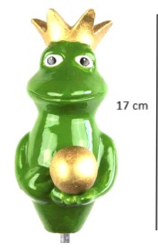 Keramik-Frosch mini gold/grün K 44701