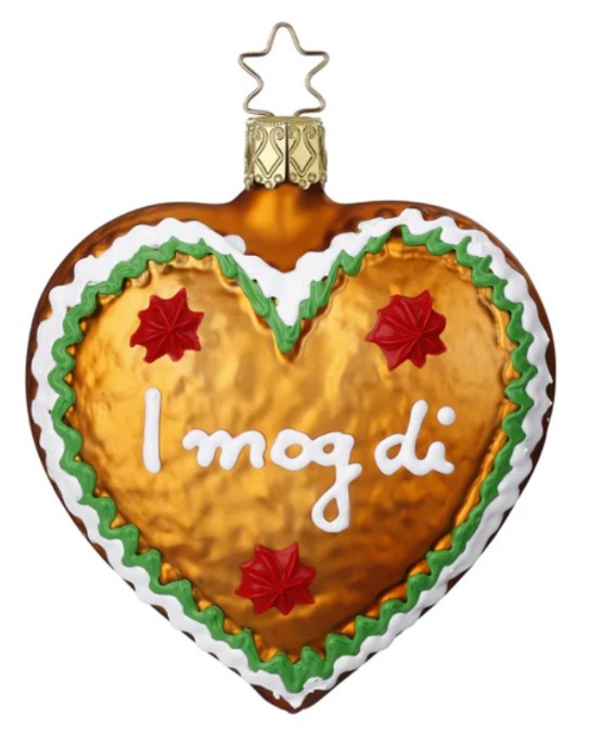 Inge-Glas Manufaktur, Herz "I mog di" 9 cm