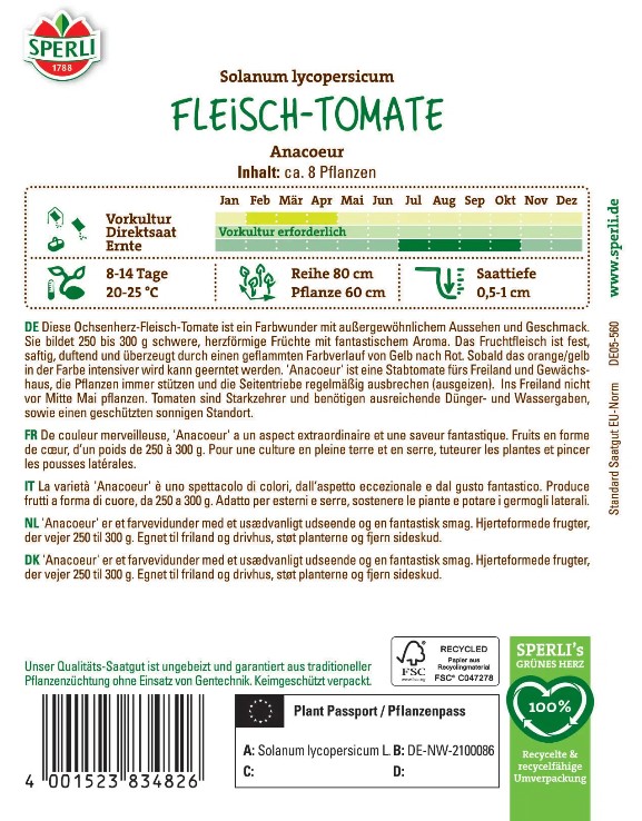 Tomate Anacoeur F 1 (Ochsenherz) - Produktbild 2