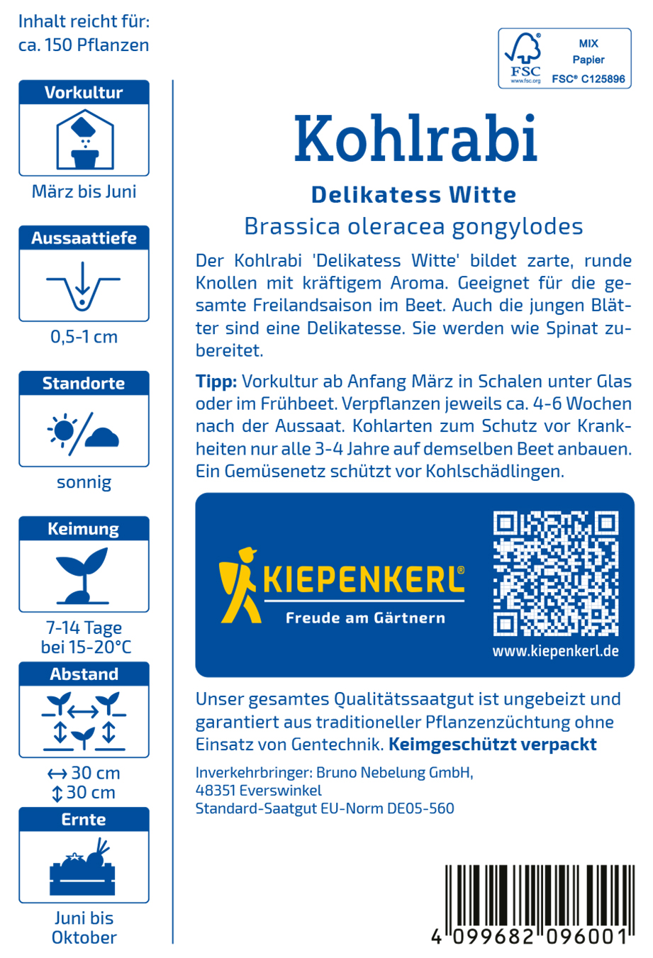 Kohlrabi Delikatess weisser Freiland - Produktbild 2
