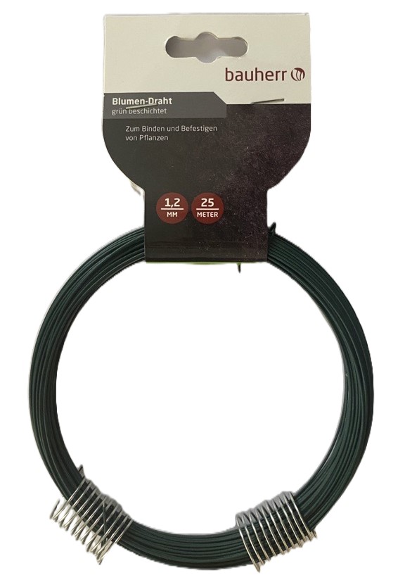 Bindedraht grün 25 m x 1,2 mm