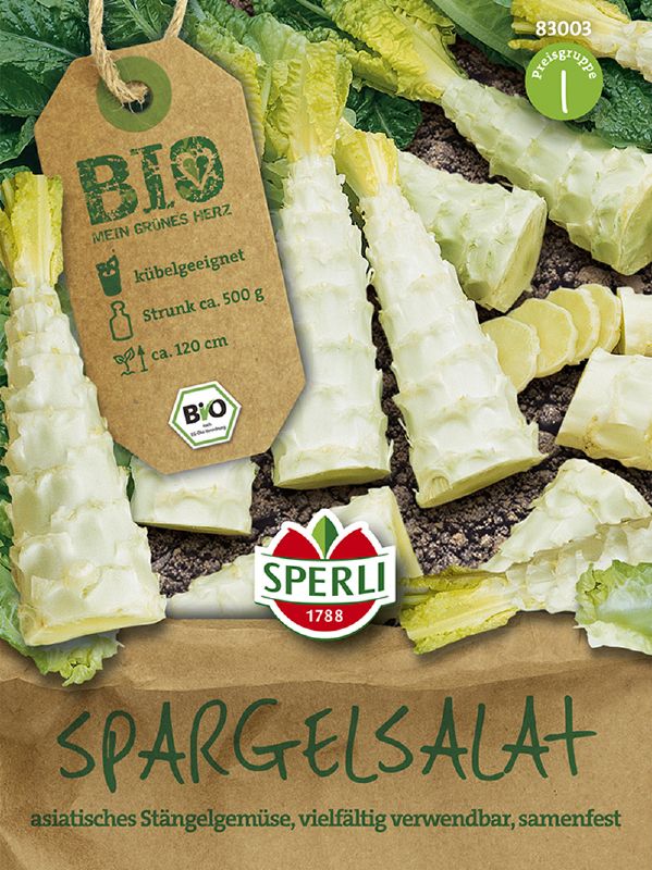 Bio Spargelsalat Celtuce
