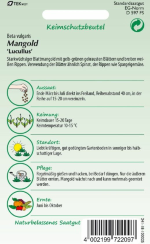 Mangold Lucullus - Produktbild 2
