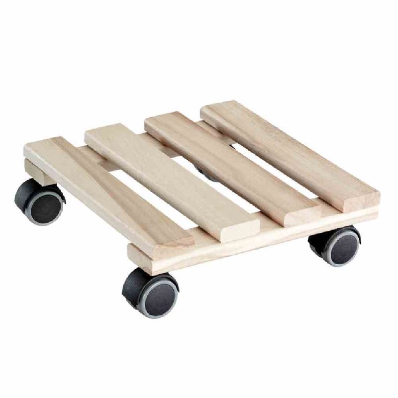 Rolluntersetzer aus Holz, Buche eckig