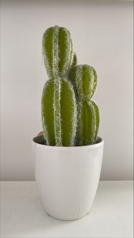Kunst Sukkulente ca. 9 x 25 cm grün - Produktbild 1