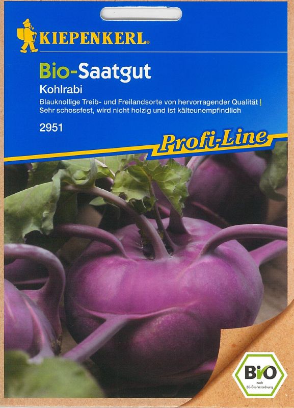Bio Kohlrabi blau
