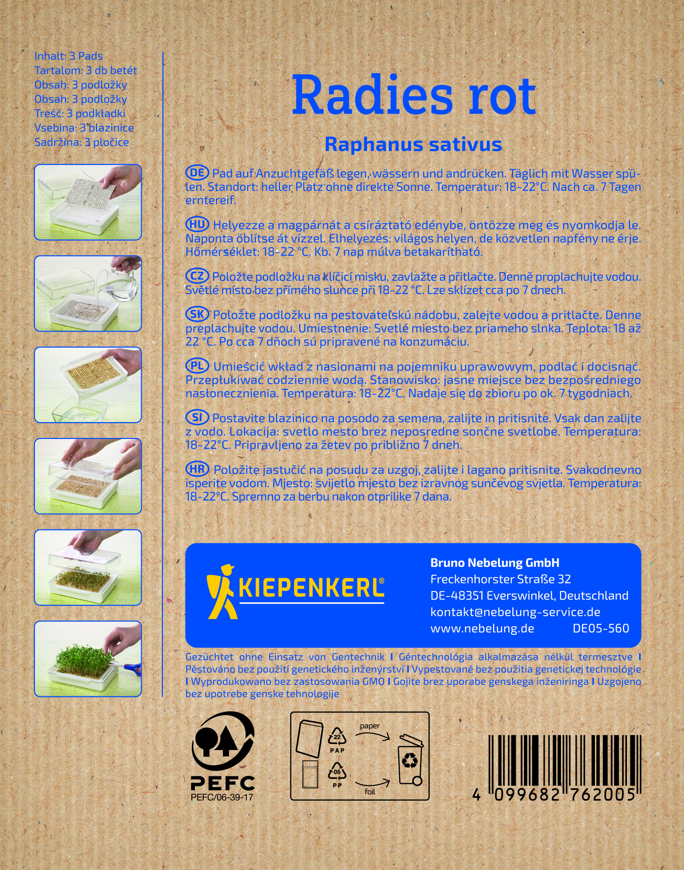 Microgreen Pads Radies rot - Produktbild 2