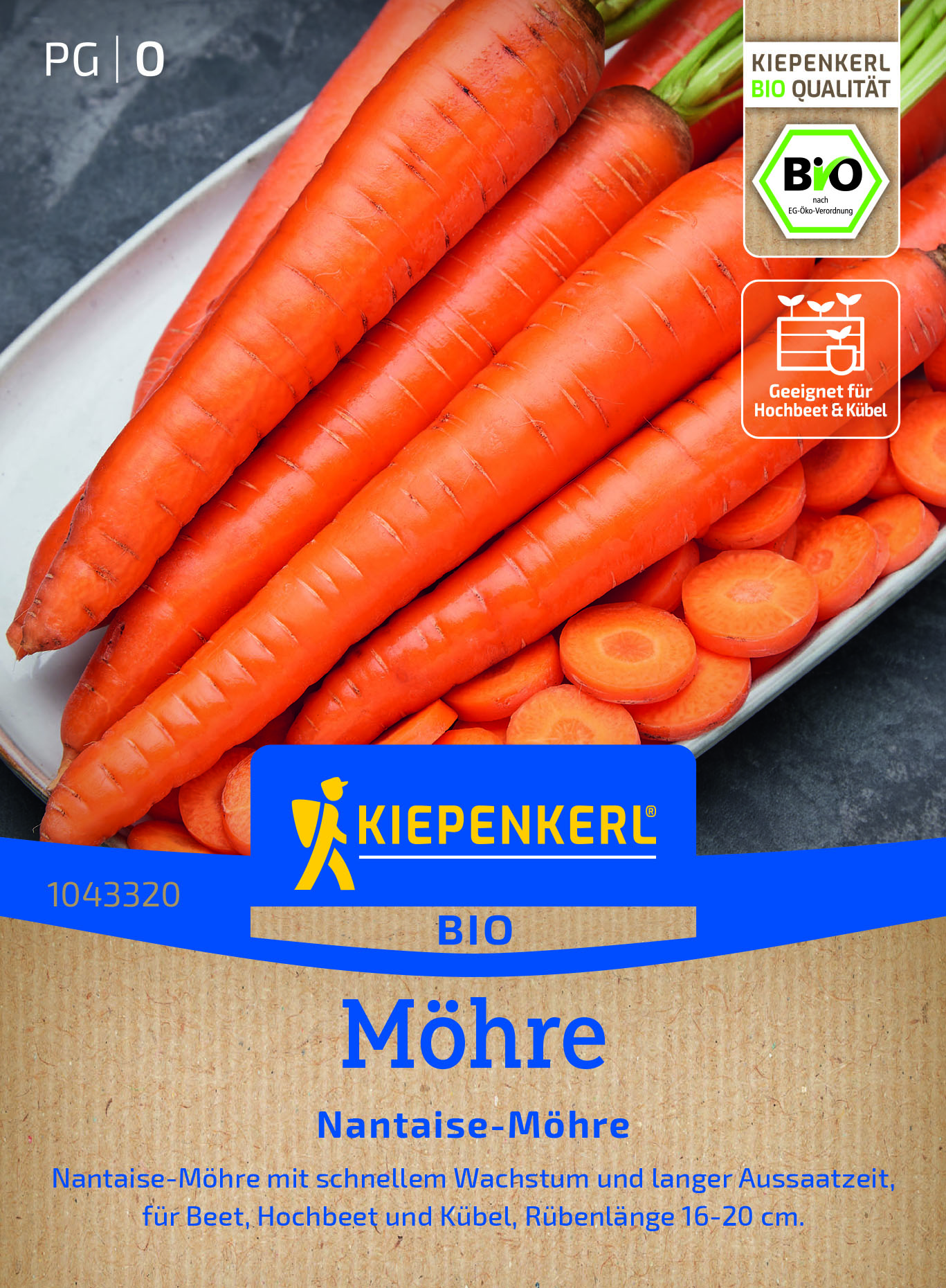Bio Möhren Nantaise Typ