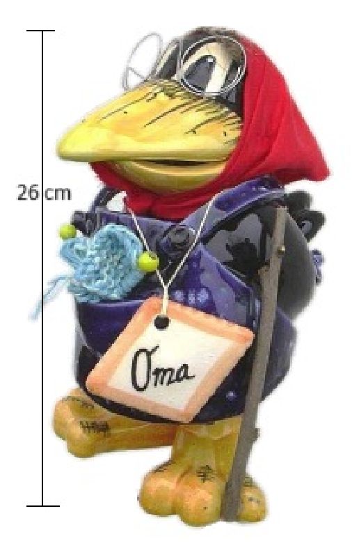 Rabe Oma blaue Schürze 26cm 18812 - Produktbild 2