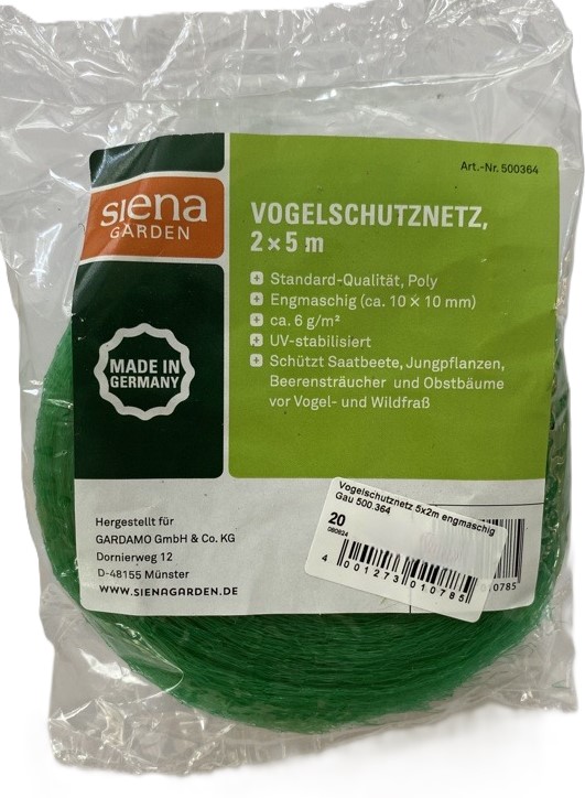 Siena Garden, Standard Vogelschutznetz 5x2m