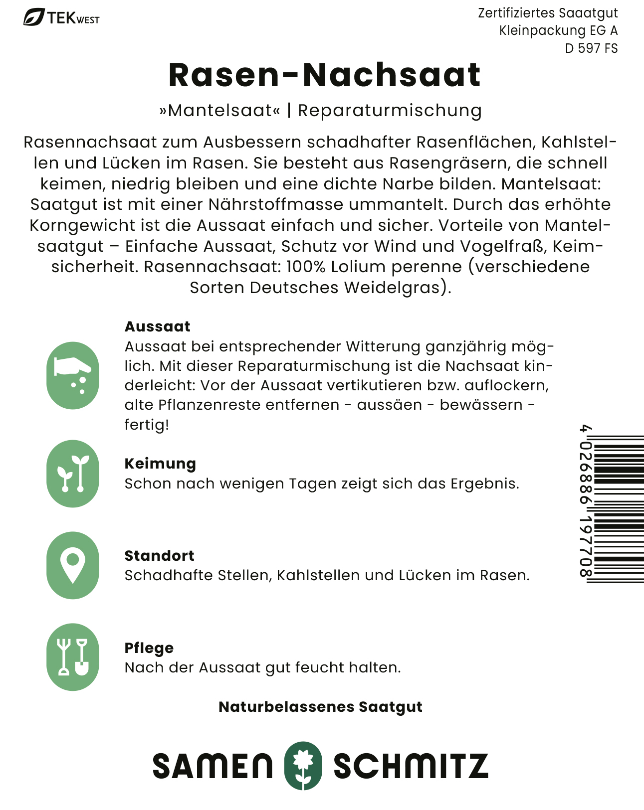 Rasen Nachsaat - Produktbild 2