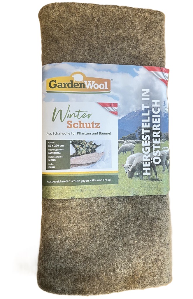 Schafwoll-Schutzmatte für Pflanzen