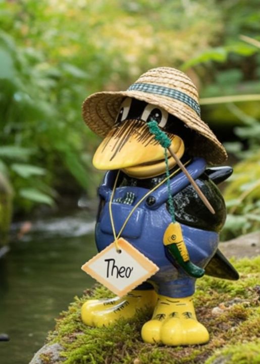 Tangoo Keramik-Rabe "Theo Angler"