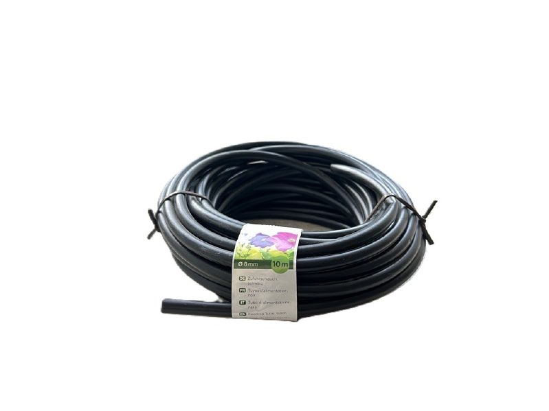Zufuhrschlauch schwarz 8 mm, 10m