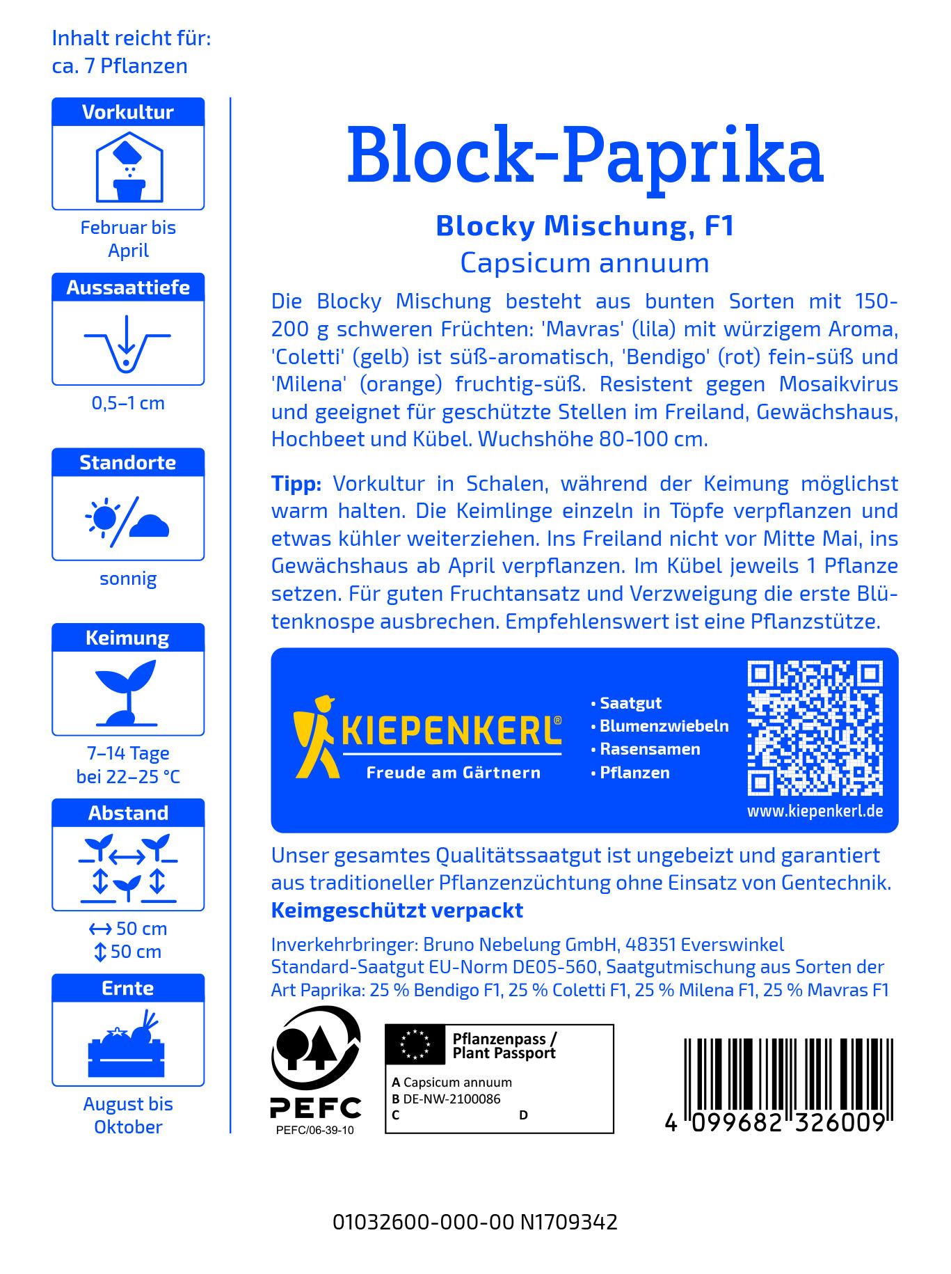 Paprika Blocky Mix F1 - Produktbild 4