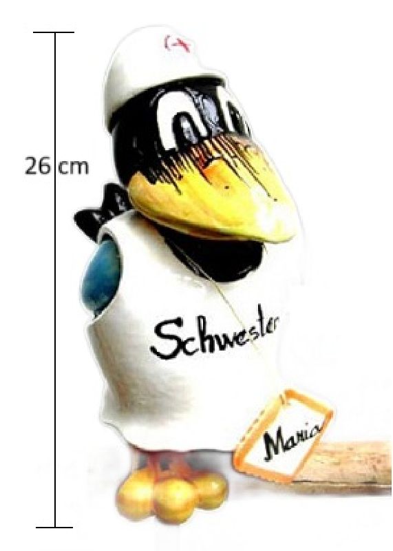 Rabe Maria Krankenschwester ca. 26 cm