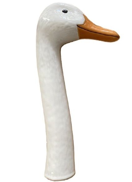 Tangoo Keramik-Entenhals für Stab weiß 25 cm
