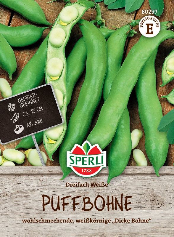 Puffbohne Dreifachweisse/ Threefold