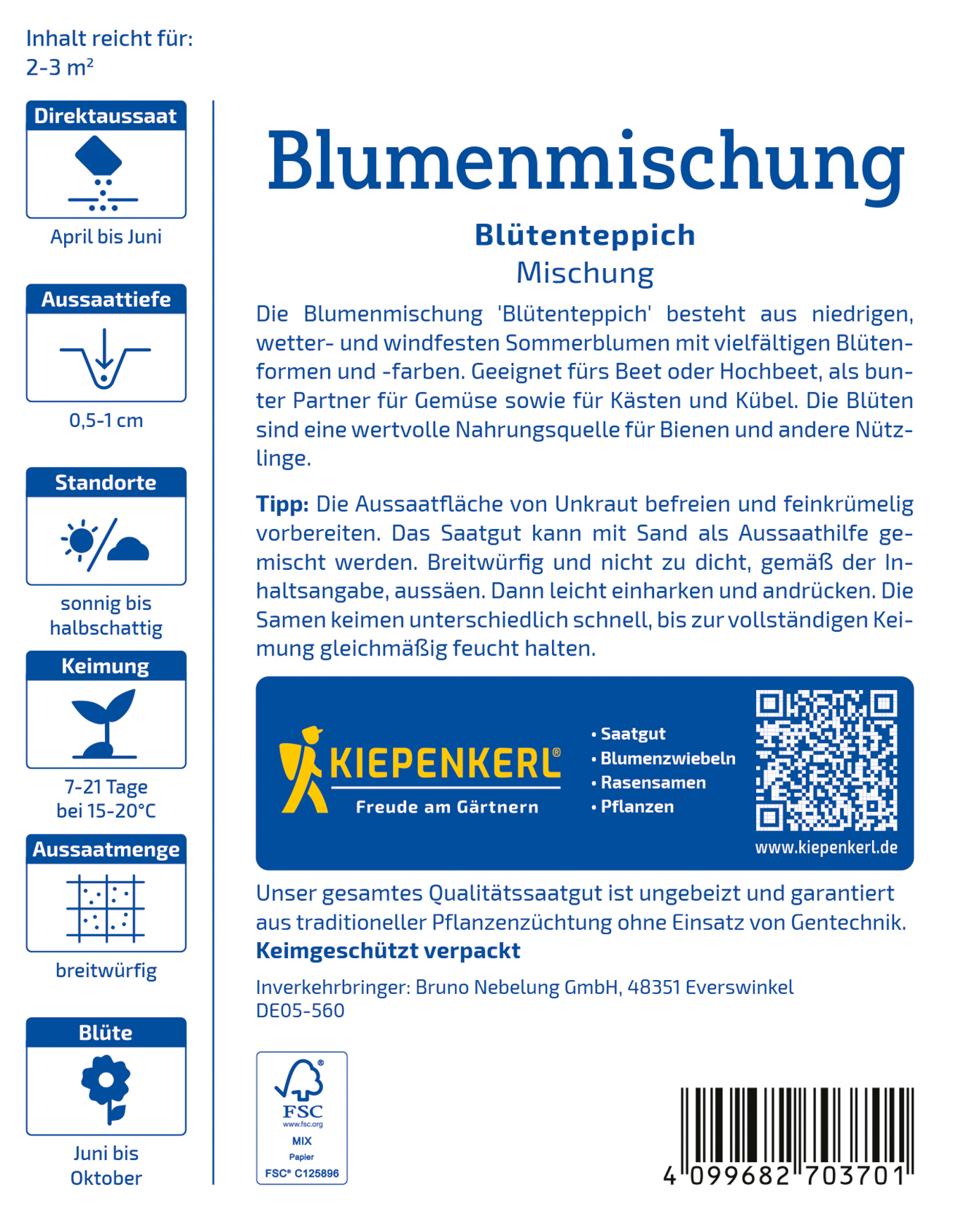 Blumenmischung Blütenteppich - Produktbild 2