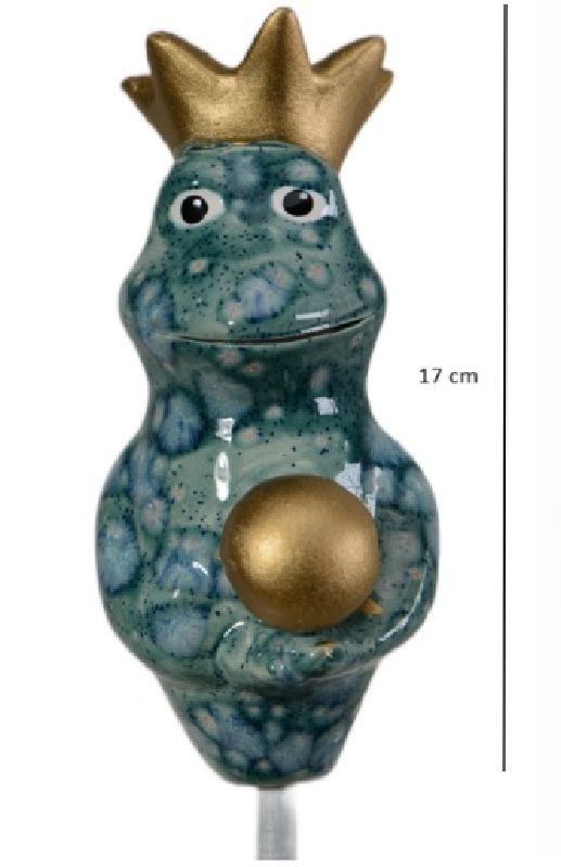Keramik-Frosch mini gold/türk KuK 44711