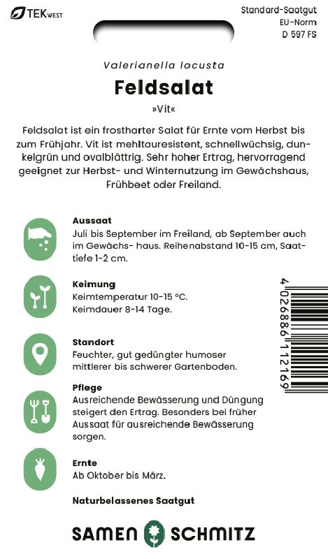 Feldsalat, Vit GS - Produktbild 2