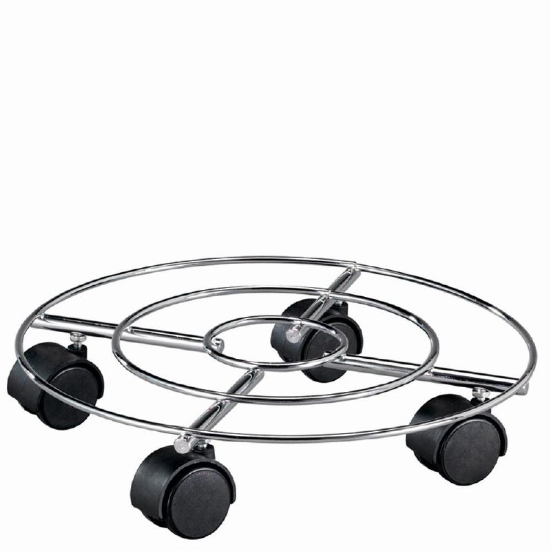 Siena Garten, Pflanzenroller Chrom rund ⌀ 35 cm