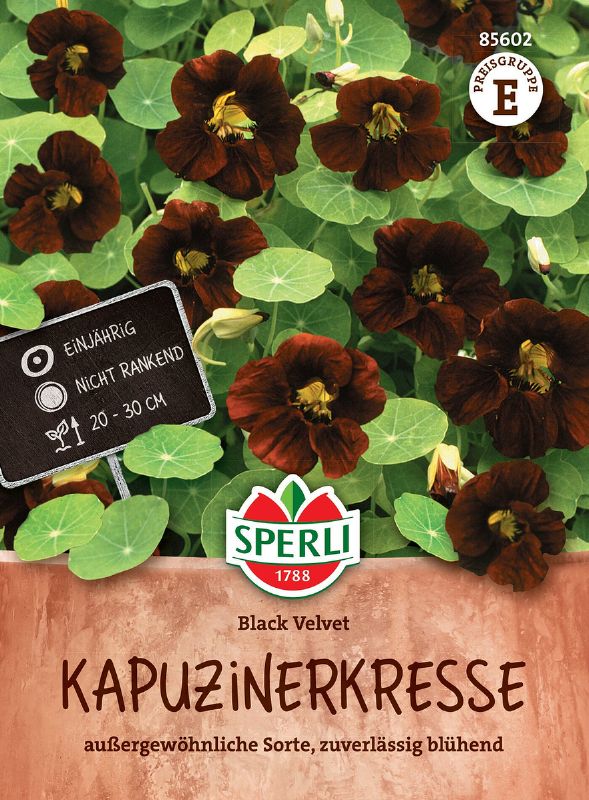Tropaeolum minus, Black Velvet - Produktbild 1