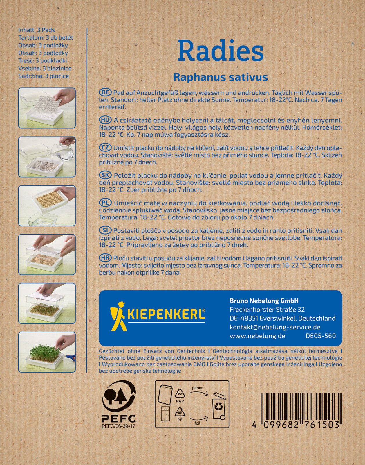 Microgreen Pads Radies - Produktbild 2