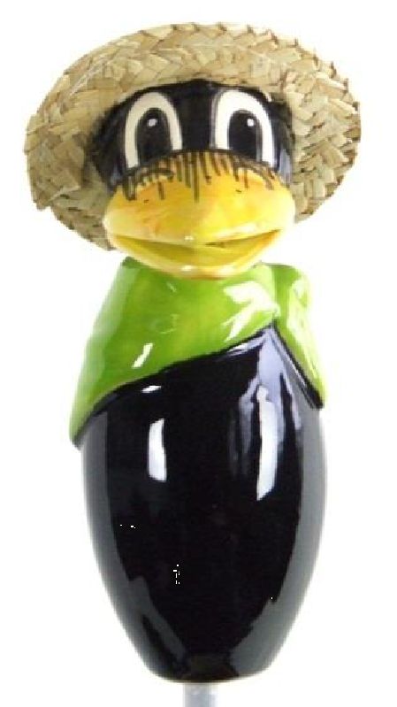 Keramik-Rabe H orange ca 18 cm 44506