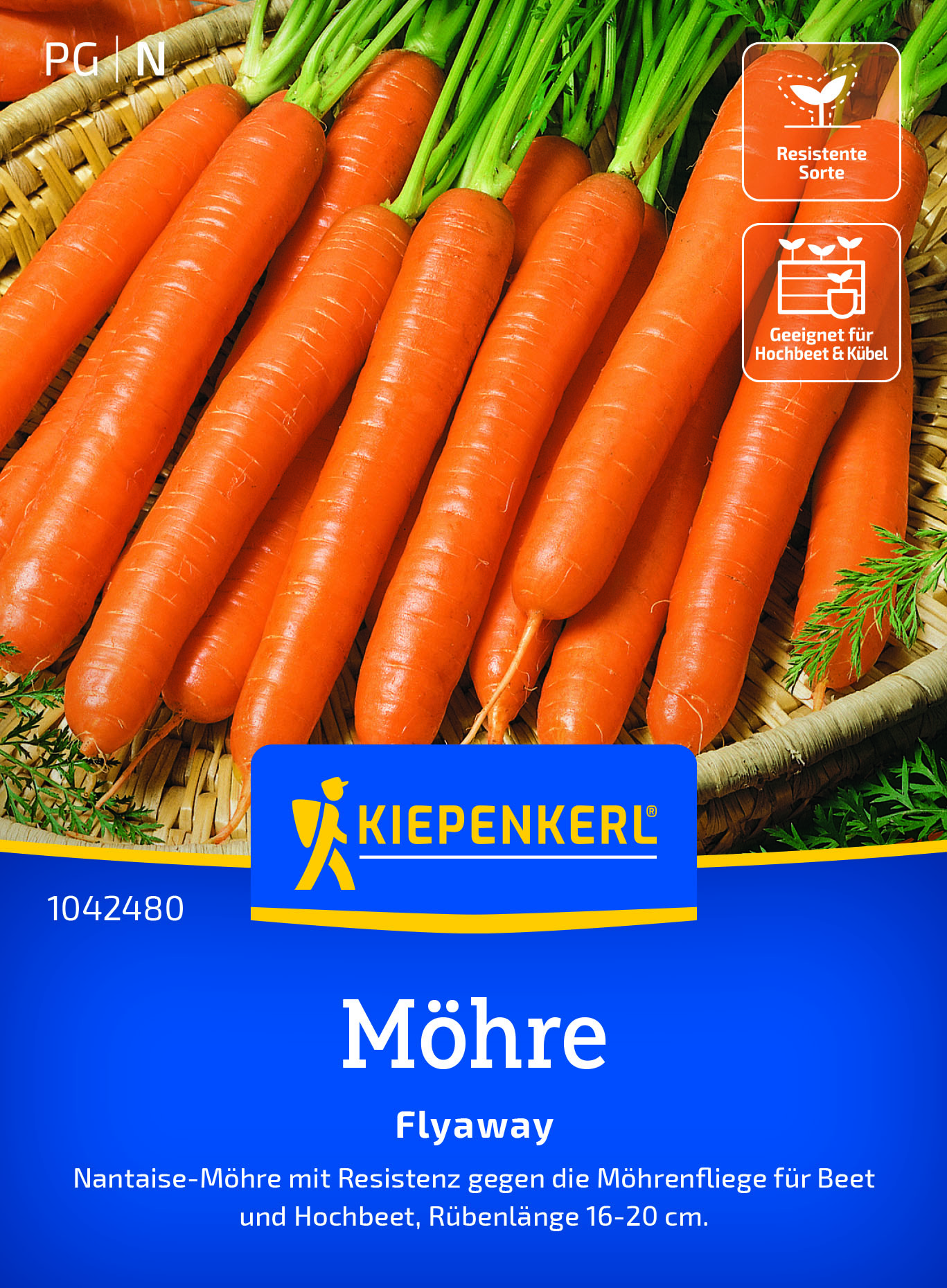 Möhren Flyaway F1, mittelfrüh