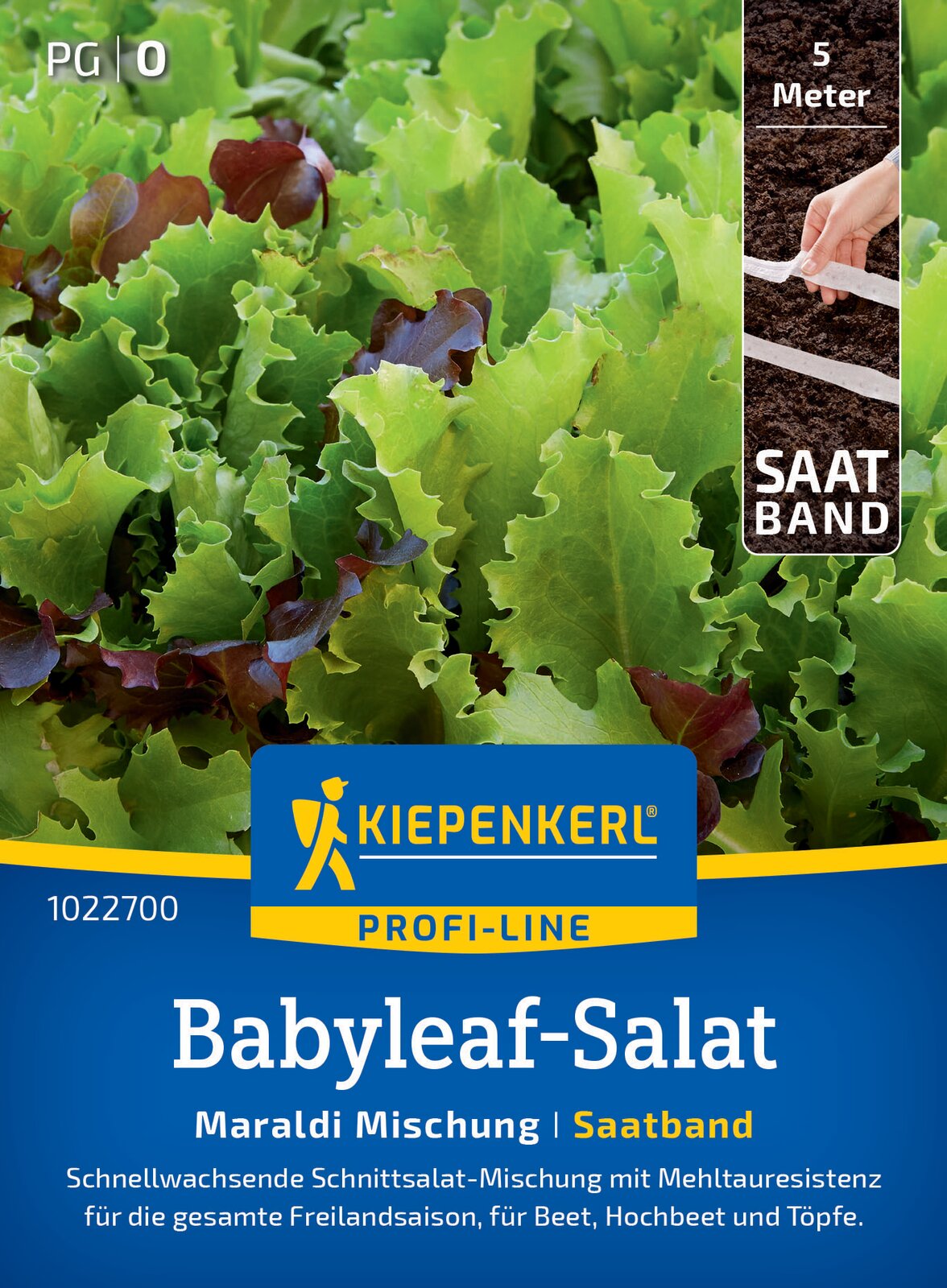 Saatband Babyleaf Schnittsalat Salatwiese