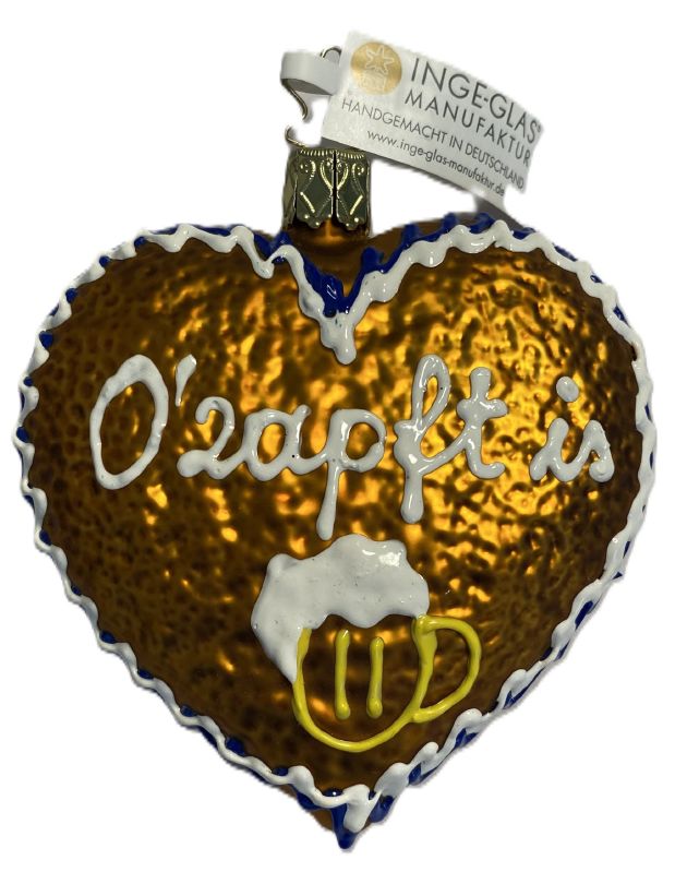 Herz "O' zapft is", 9 cm