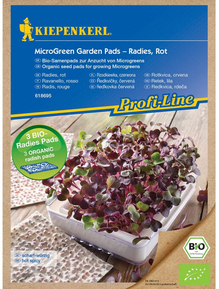 Microgreen Pads Radies rot