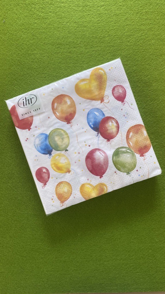IHR, Lunch-Servietten "Birthday Balloons"