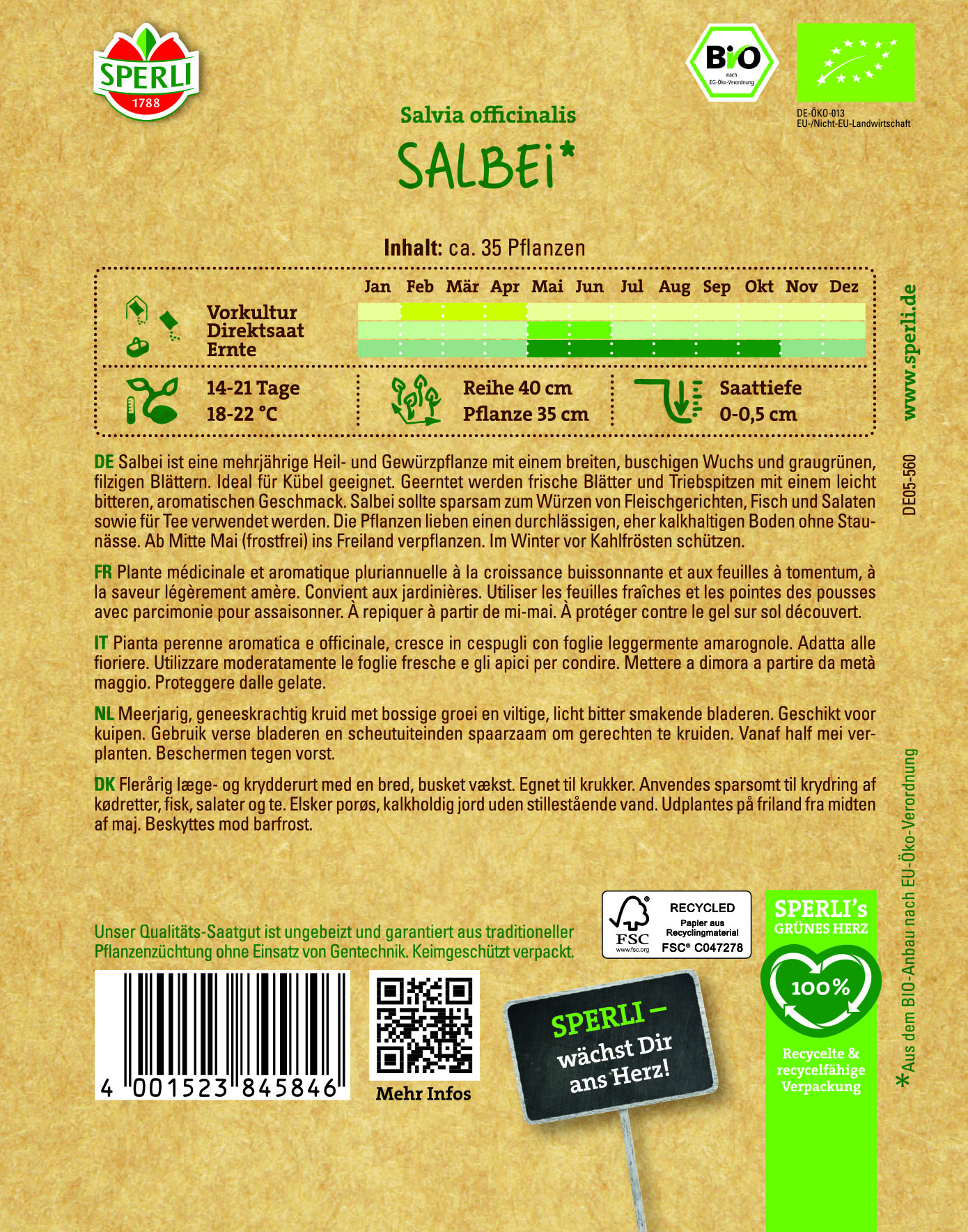 Bio Kräuter Salbei - Produktbild 2