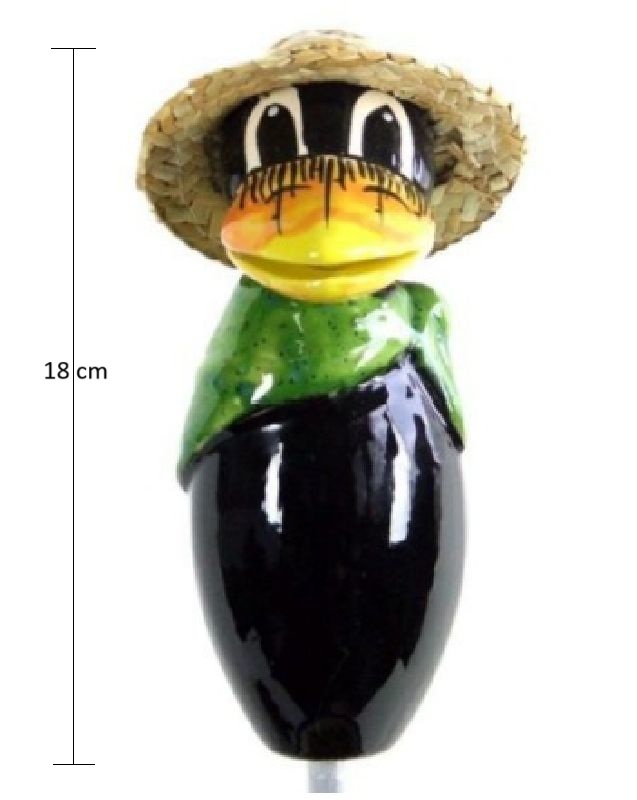 Keramik-Rabe Halstuch kiwigrün ca. 18 cm - Produktbild 1