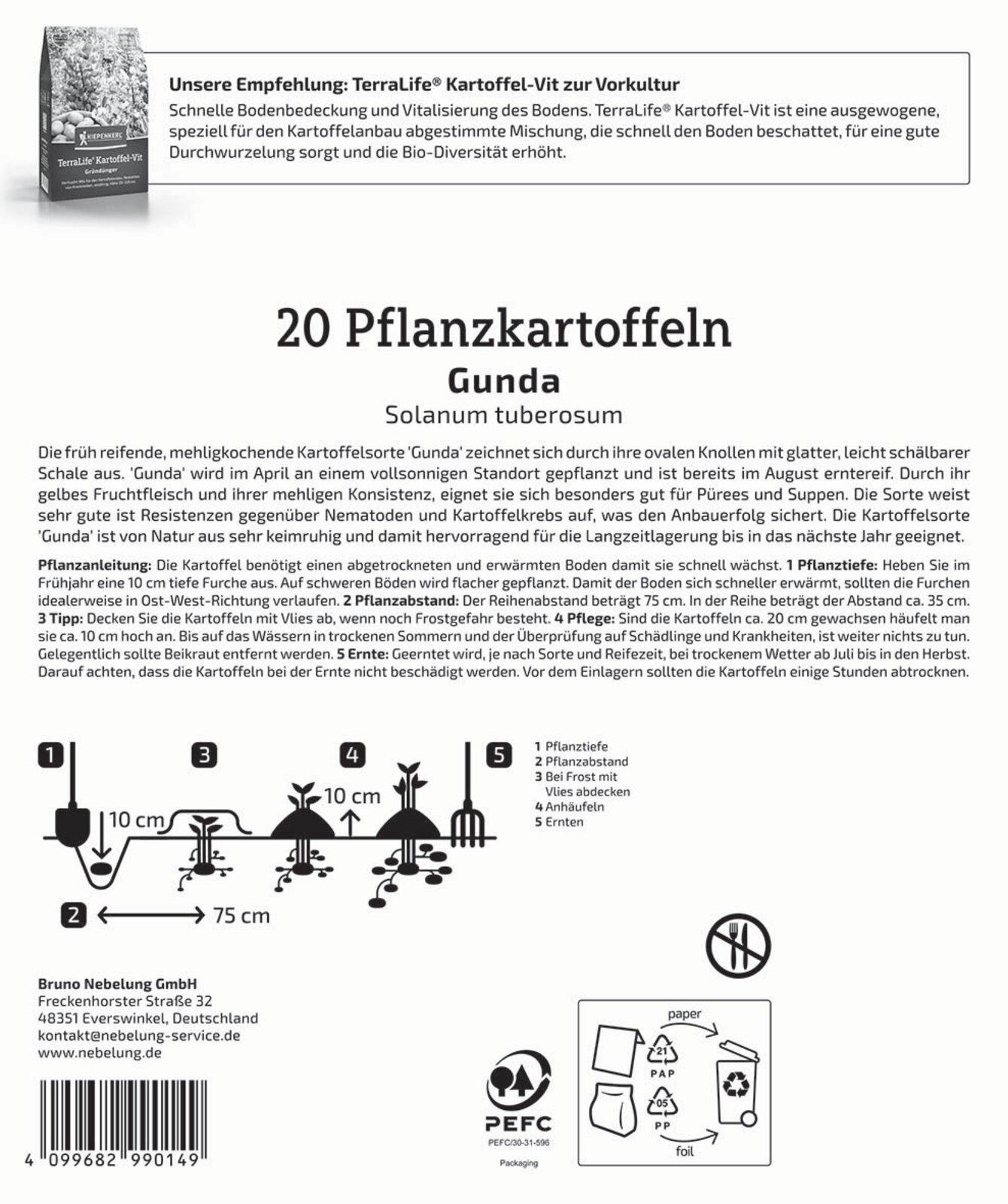 Pflanzkartoffel Gunda - Produktbild 2