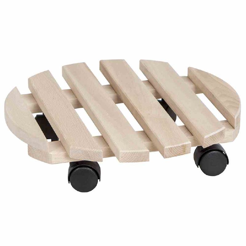 Holz Rollenuntersetzer Buche rund ⌀ 35 cm