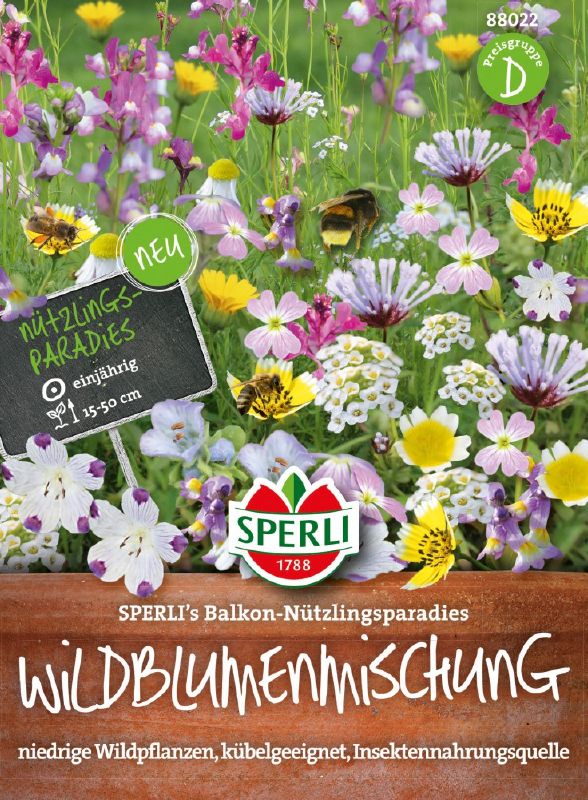 Blumenmischung Balkon Nützlingsparadies